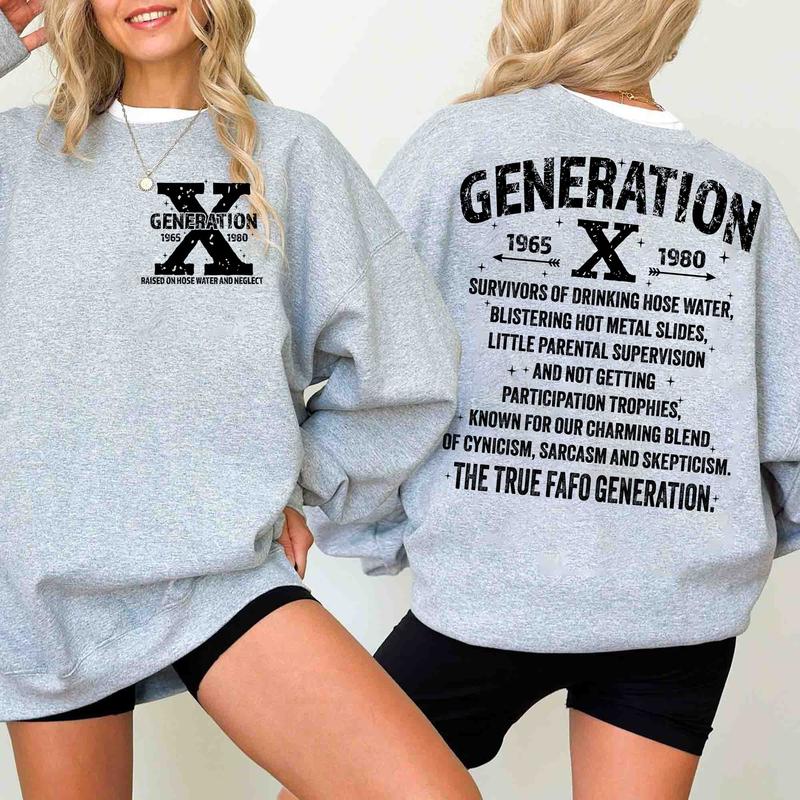 Generation X FAFO shirt Two Side Shirt,  Gen X Fafo Shirt Generation X T Shirt, GenX Shirt - Casual Fit
