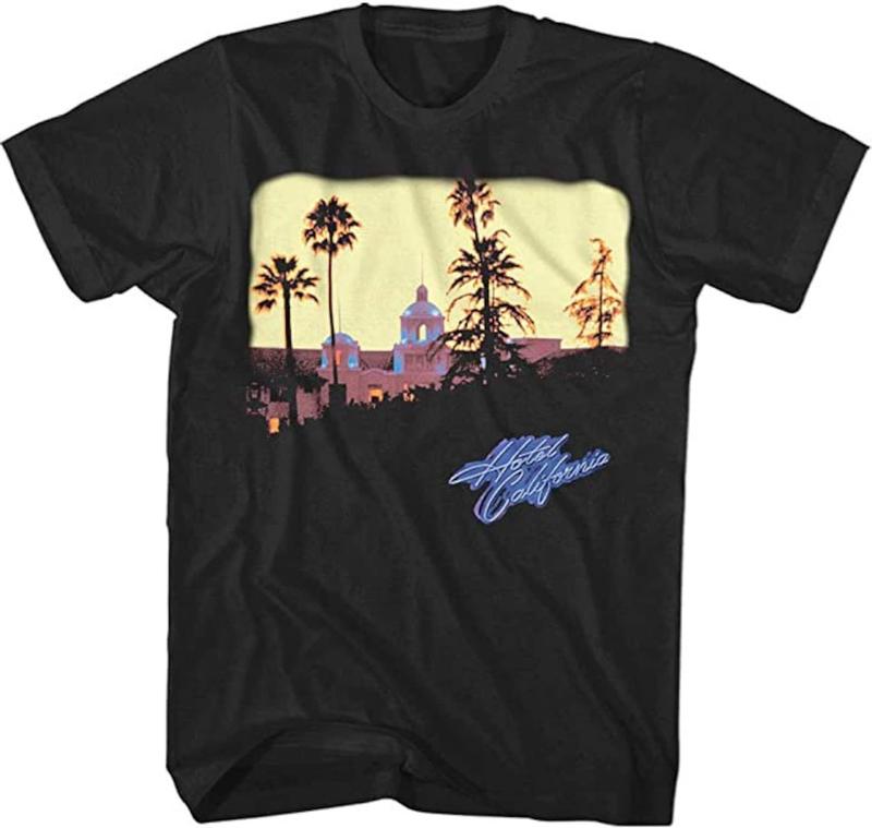 Retro EAGLES Band Mens T-shirt Cotton T-shirt Short Sleeve Men T-shirt Gift For Fans