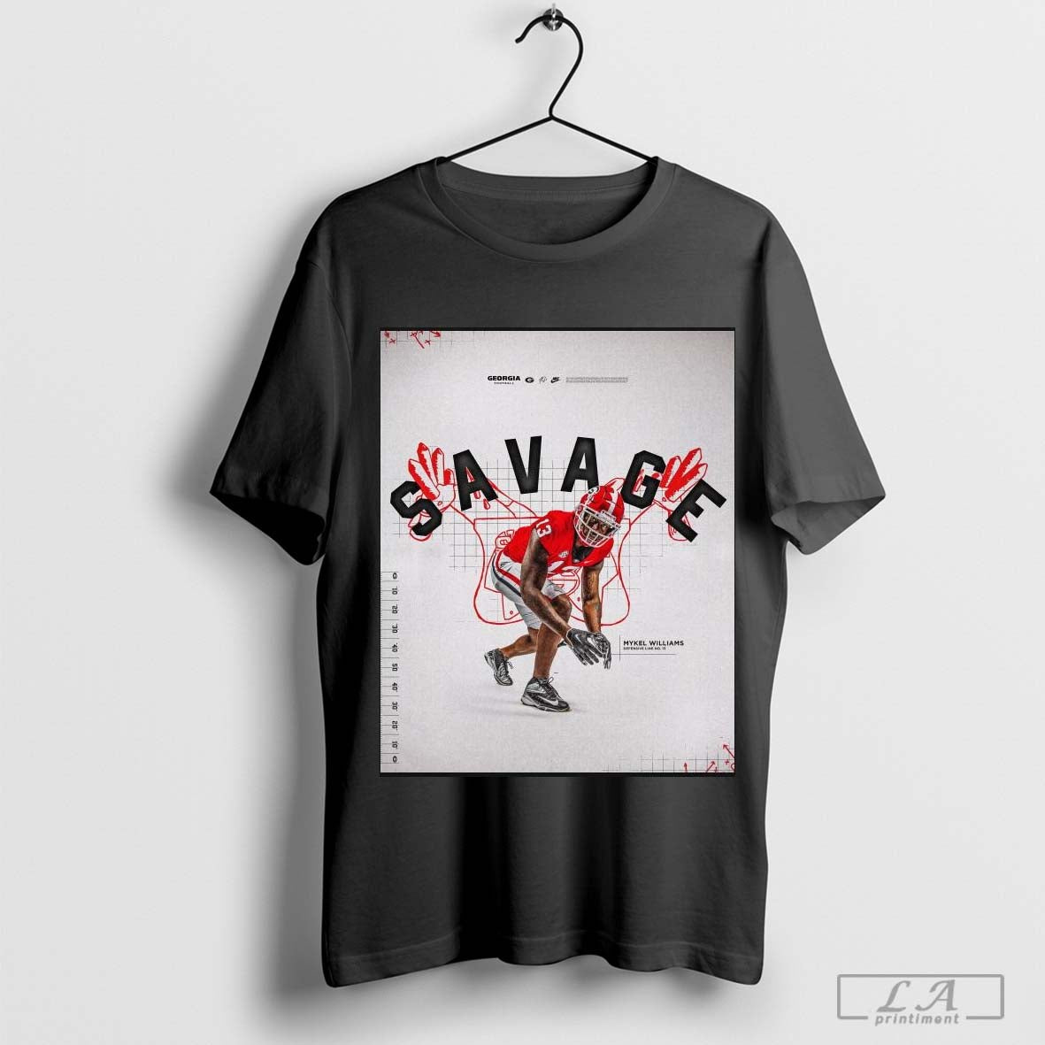 Savage Georgia Bulldogs Mykel Williams 2024 #GoDawgs Poster t-shirt