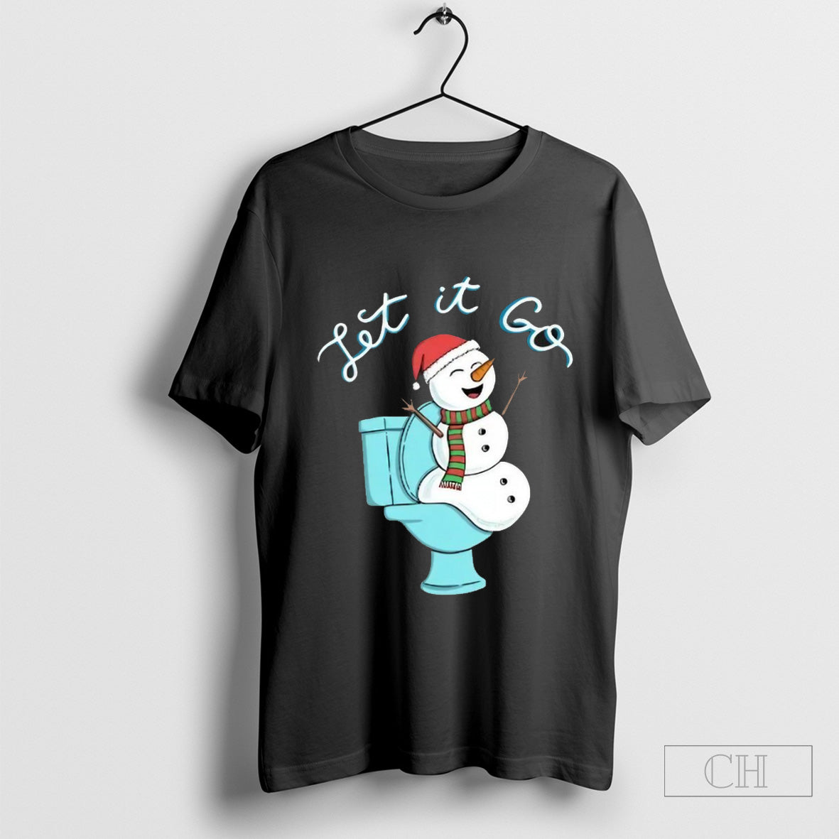 Snowman On Toilet Let It Go T-Shirt