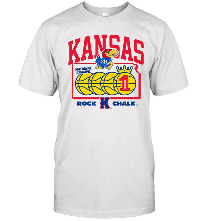 Homefield Kansas Basketball 1988 Champs Ringer Shirt