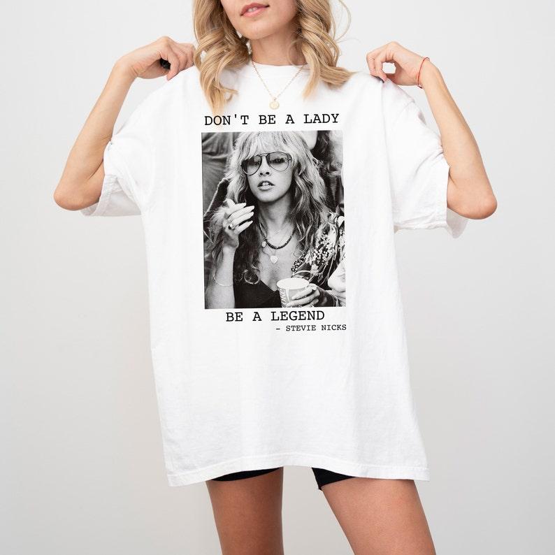 Vintage Don't Be A Lady  Shirt . Casual Collar Comfort Cotton Comfort Cotton