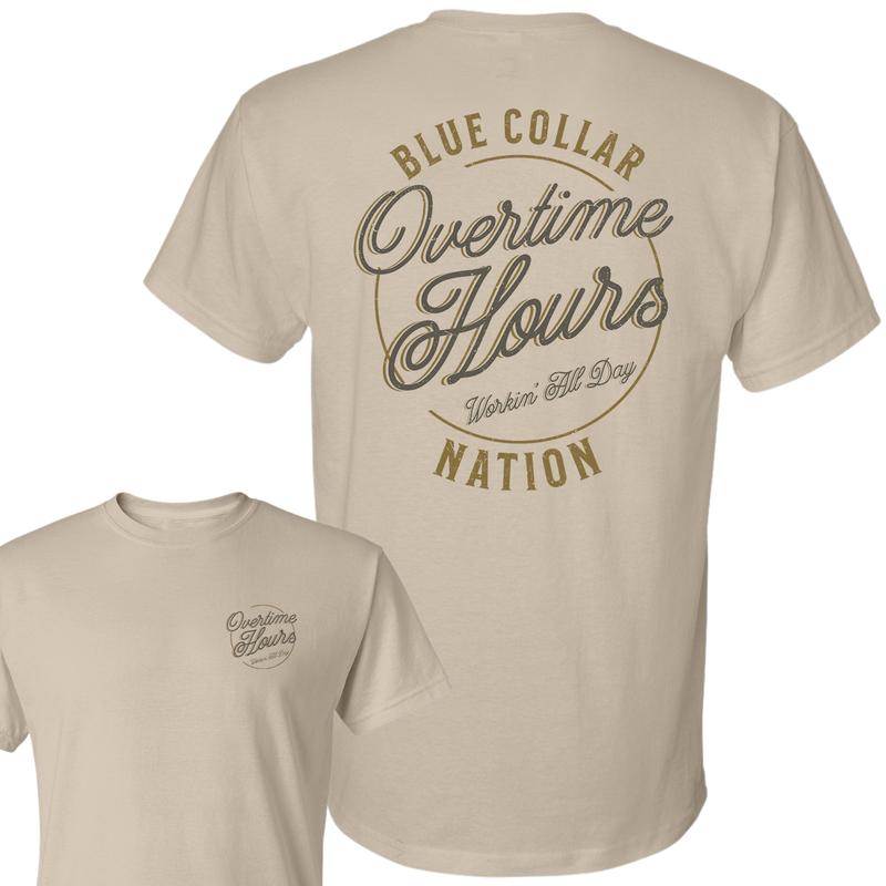 Blue Collar 2 Sided T-Shirt, Blue Collar Gifts, Lineman Shirt, Trucker Shirt, Full Color, For Men