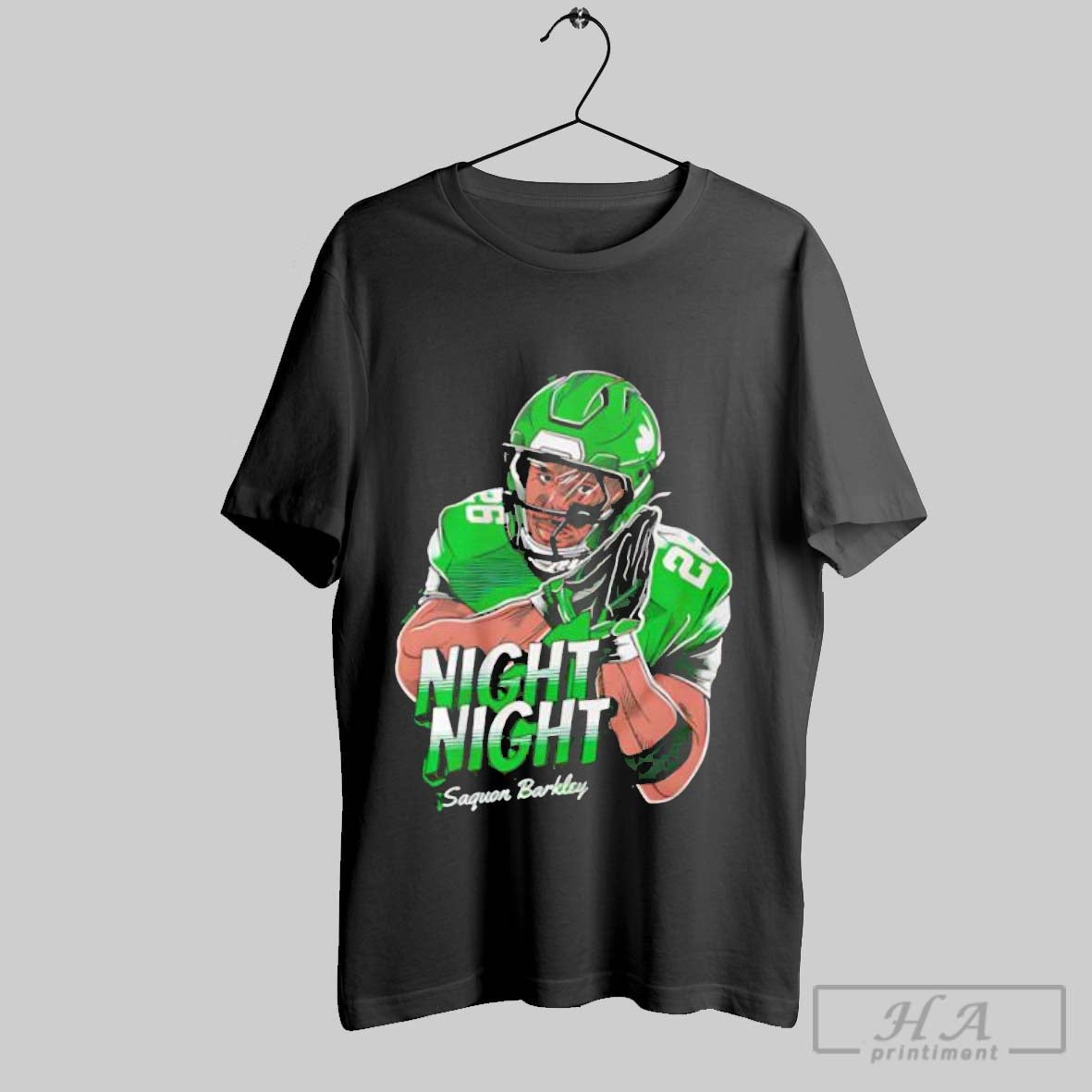 Saquon Barkley Night Night Shirt Hoodie Hoodie And Long Sleeve Tee