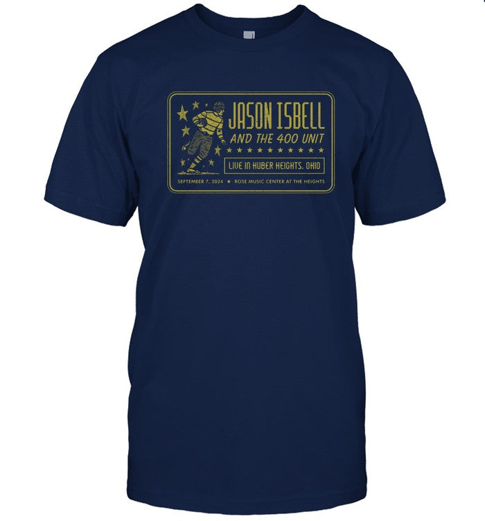 Jason Isbell And The 400 Unit Huber Heights OH September 7 2024 T-Shirt