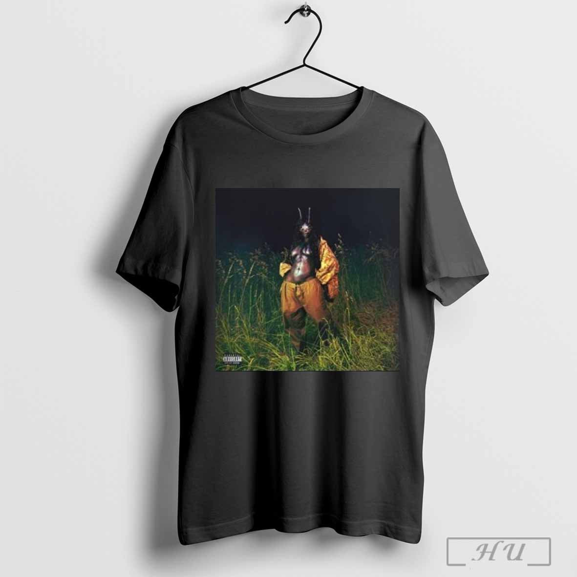 Sza Bug Eyed Beauty On Lana Deluxe Album Cover T Shirt