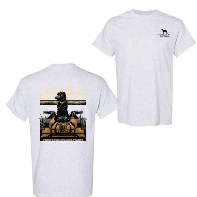 The Straight Up Southern Boykin On a 4-Wheeler 2 Sided T-Shirt, Gift For Men For Women, Trendy Shirt
