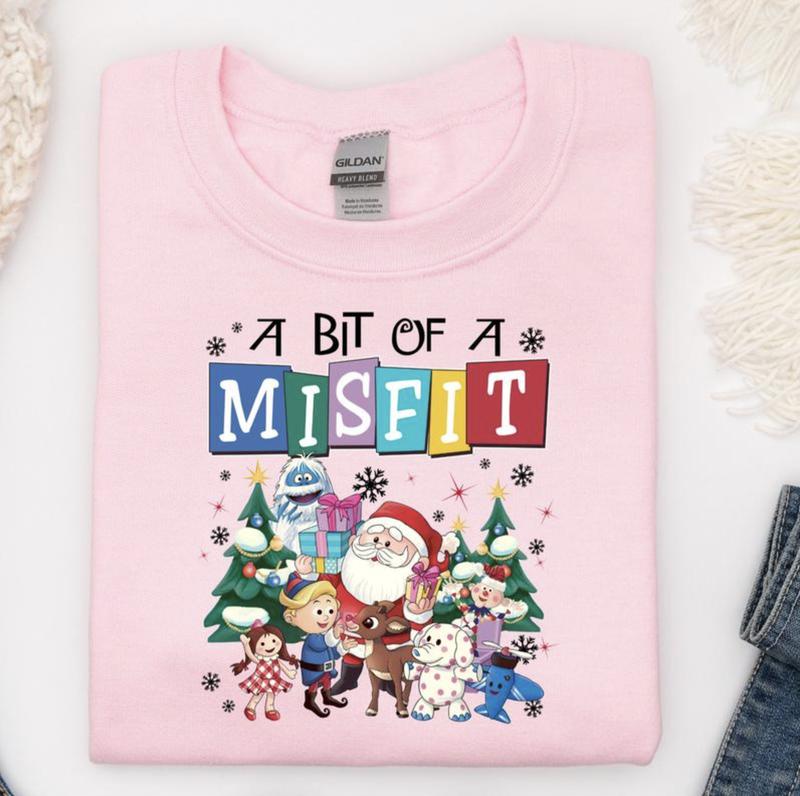 Rudolph The Red Nosed Reindeer Christmas Shirt/Sweatshirt/Hoodie, Retro Crewneck, Gift For Xmas, Cotton, Womenswear Tops