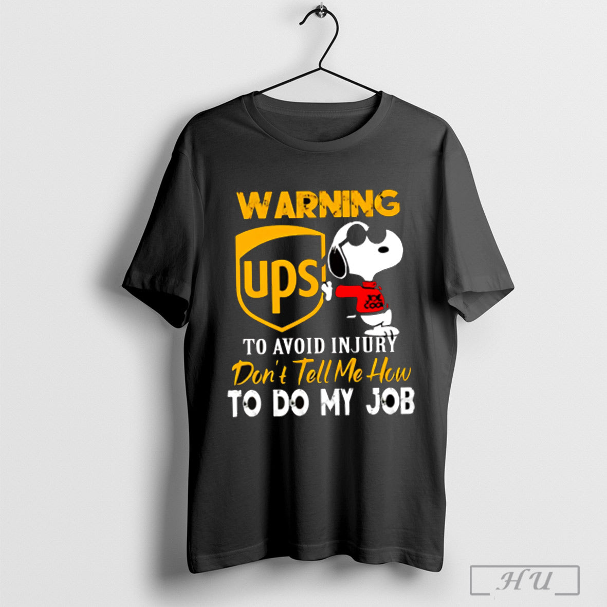 Snoopy Warning Ups To Avoid Injury Dont Tell Me How To Do My Job T Shirt
