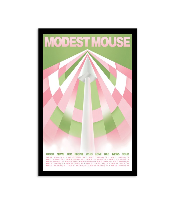 modest mouse good news for people who love bad news 2024 poster