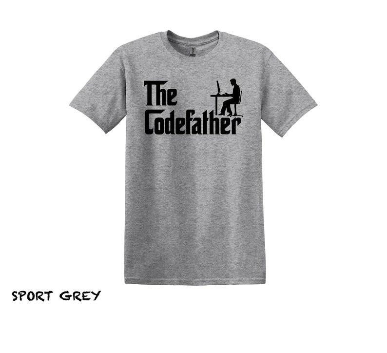 Coding Shirt, The Codefather Programmers T-shirt, Graphic for Software Engineers, Unique Unisex Tee, Engaging Coder Fashion Gift