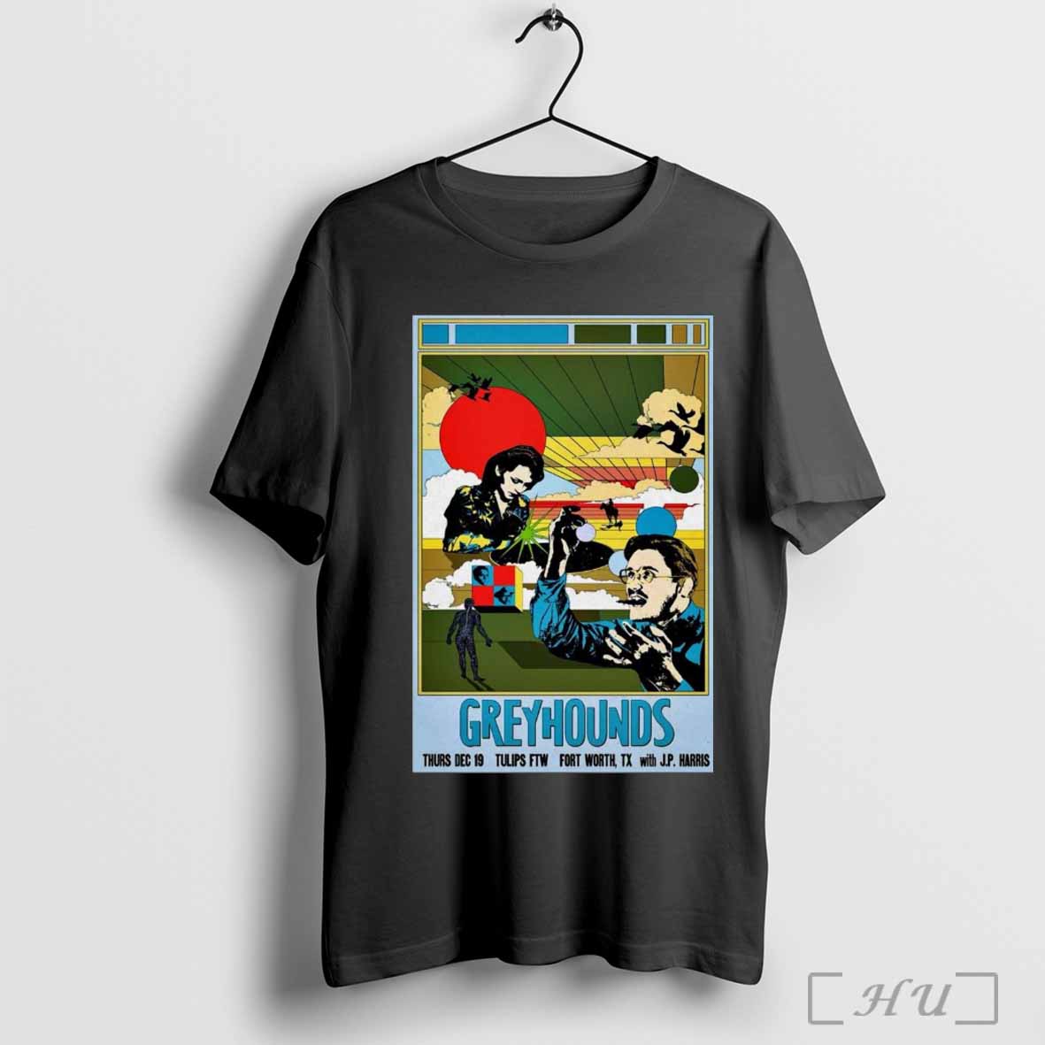 Poster Grey Hounds Tulips FTW On Dec 19 2024 TIn Fort Worth TX our t-shirt
