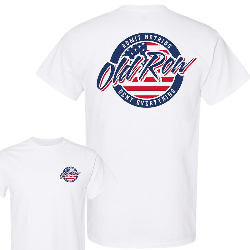 Old Row Retro Circle Graphic T-Shirt, Full Color T-Shirt, For Men, For Women
