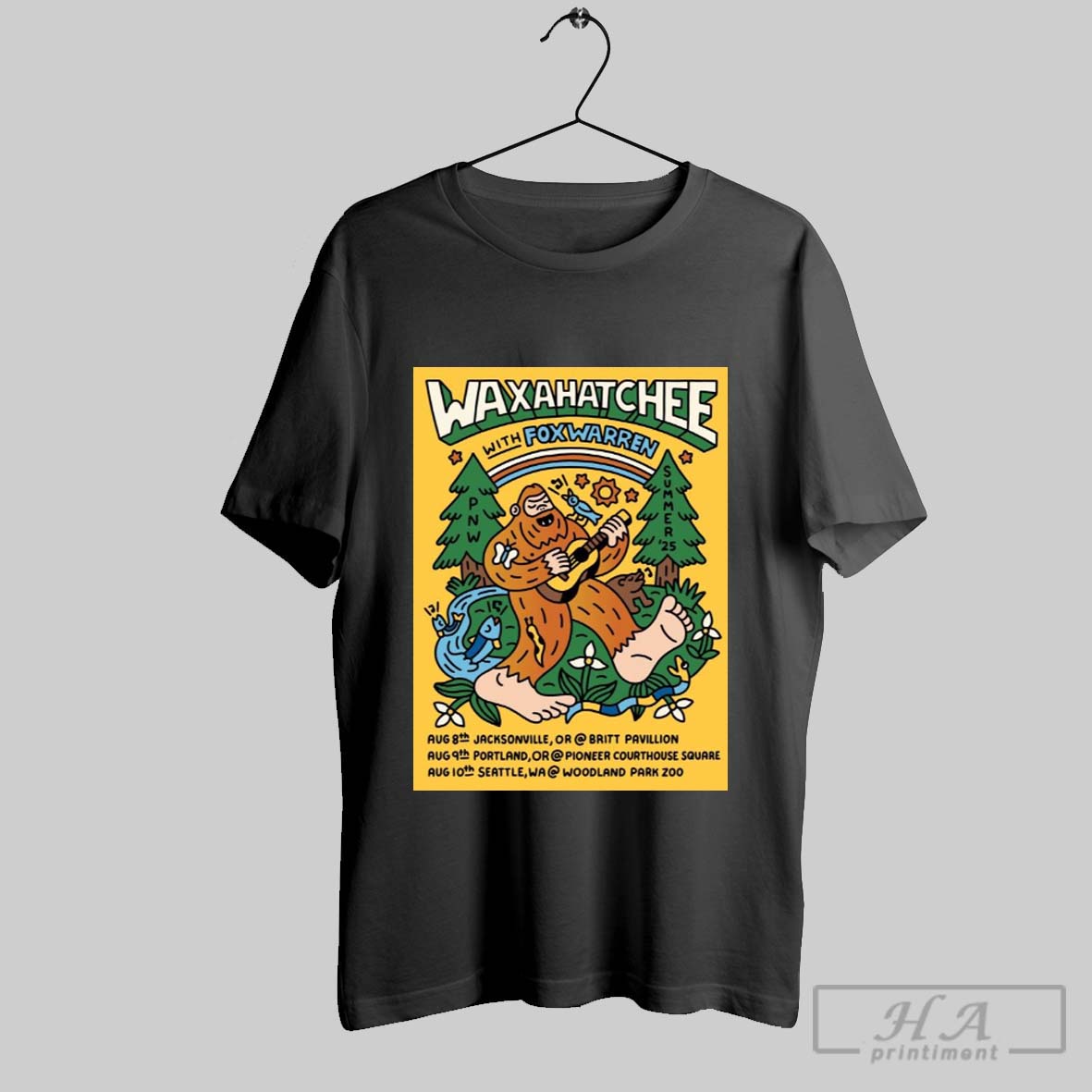 Poster Waxahatchee With Fox Warren Summer August 2025 Tour Aug 8th Jacksonville Or T Shirt
