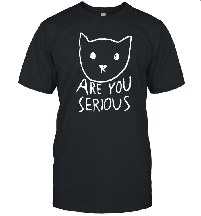 Are You Serious Cat By Fox Shiver T Shirt, Hoodie, Sweatshirt, Long Sleeve Shirt