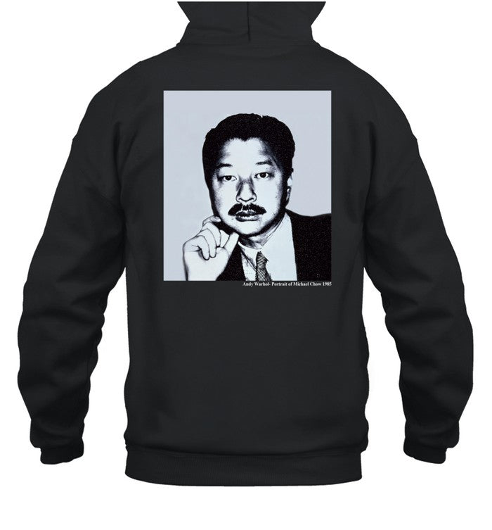 Jake Shane Wearing Mr Chow Andy Warhol Portrait Of Michael Chow Hoodie