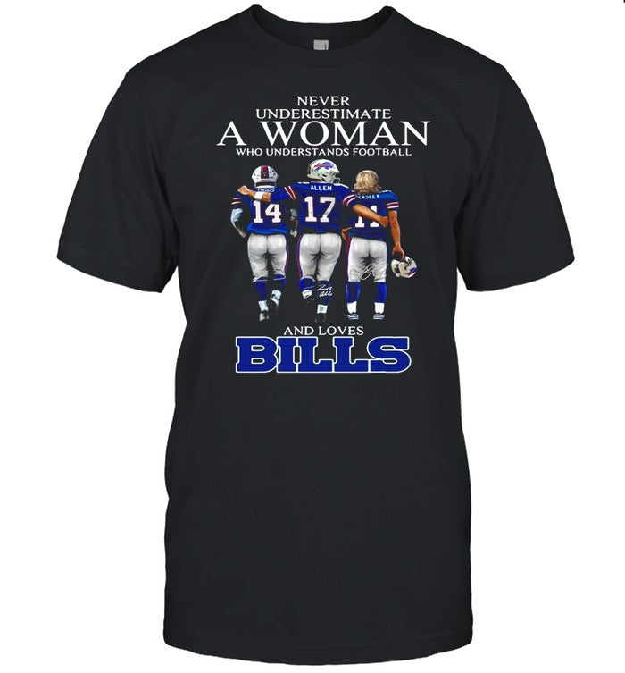 Never Underestimate A Woman Who Understands Football And Loves Buffalo Bills Diggs Allen Beasley shi