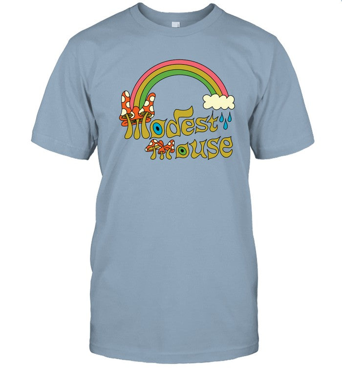 Limited Modest Mouse Rainbow Mushroom Shirt