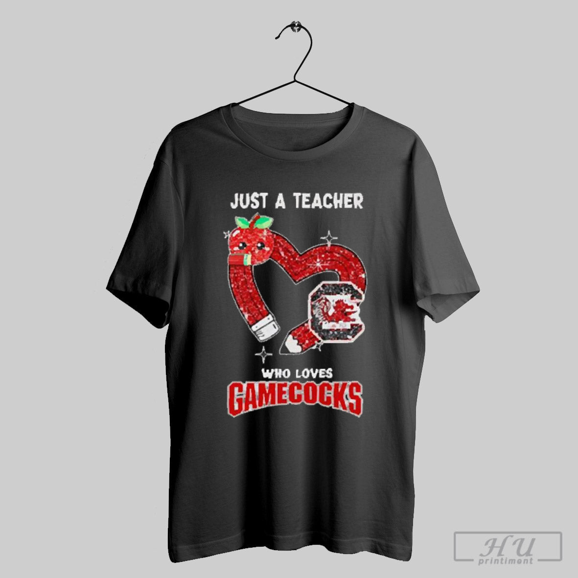Premium Just A Teacher Who Loves South Carolina Gamecocks 2024 T Shirt