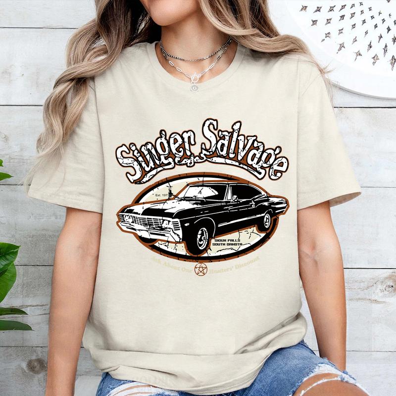 Vintage Supernatural Sinngger Salvaagge Shirt, Gift For Woman and Man Unisex T-Shirt Sweatshirt HoodieQuotes