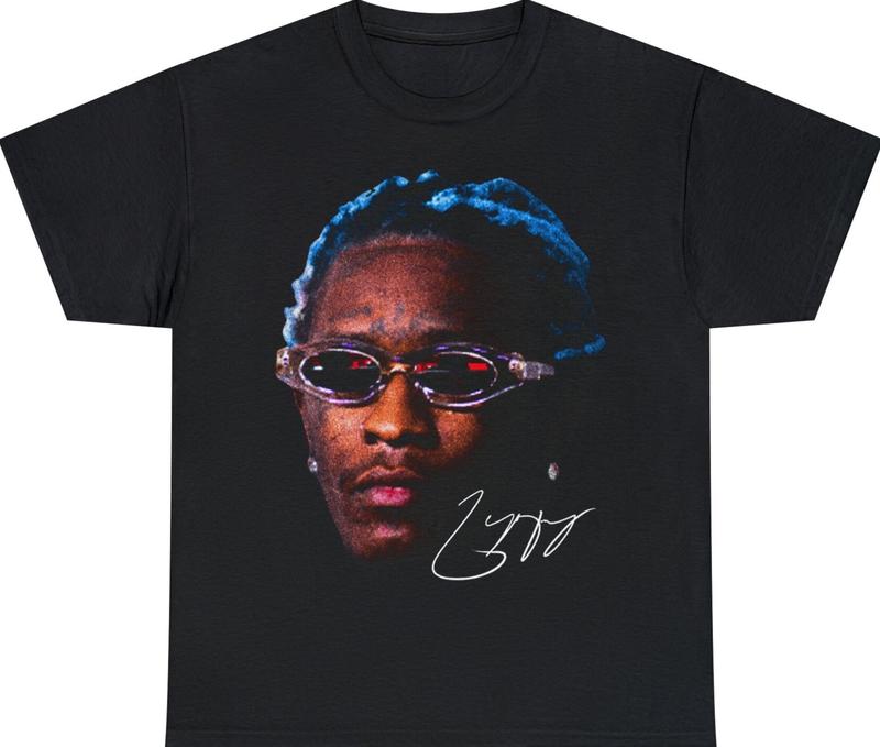 YOUNG THUG T-SHIRT  Rap Tee Concert Merch Kanye Thugger Slime Season  Green Rare Hip Hop Graphic Print