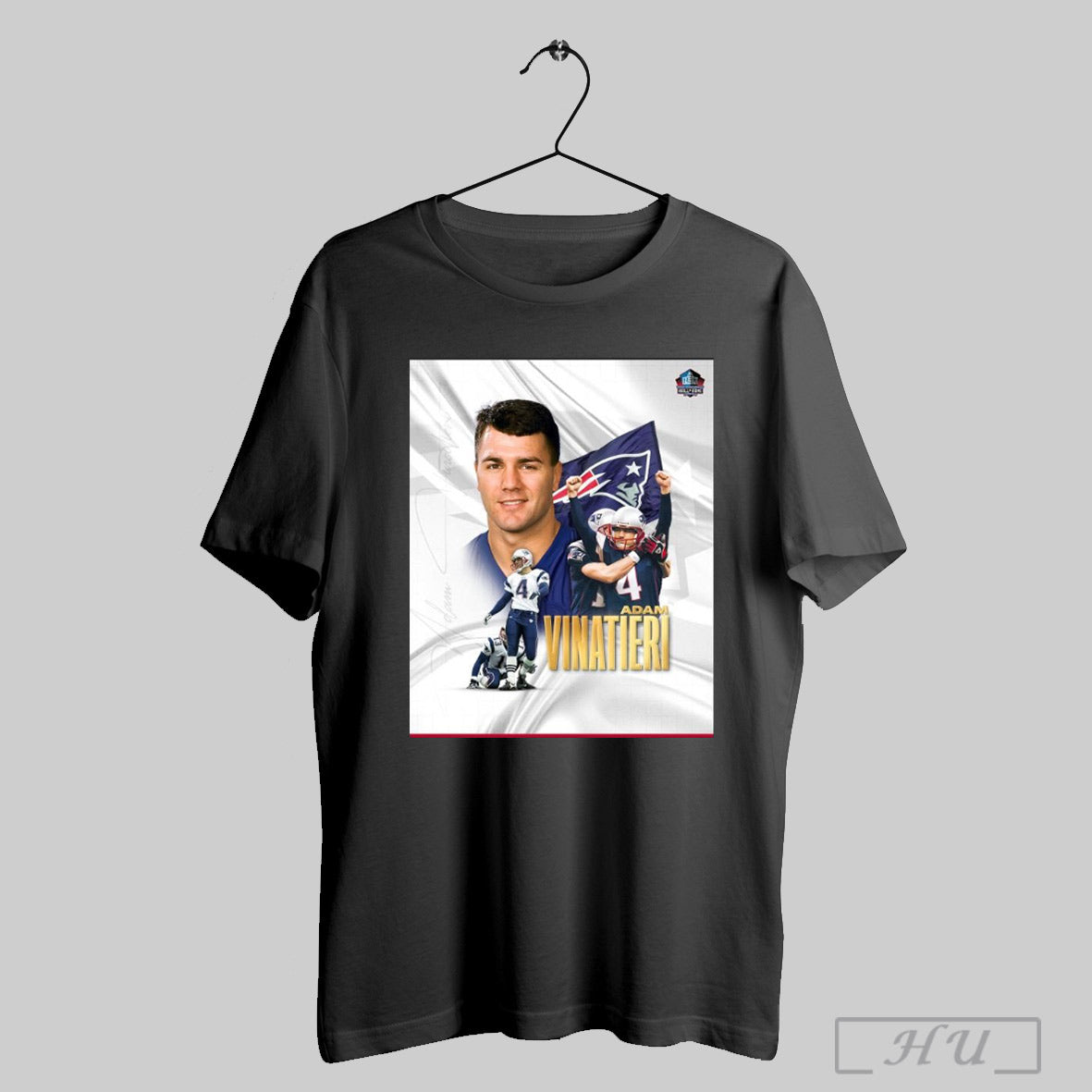 Poster New England Patriots Adam Vinatieri Pro Football Hall Of Fame Signature T Shirt Sweatshirt