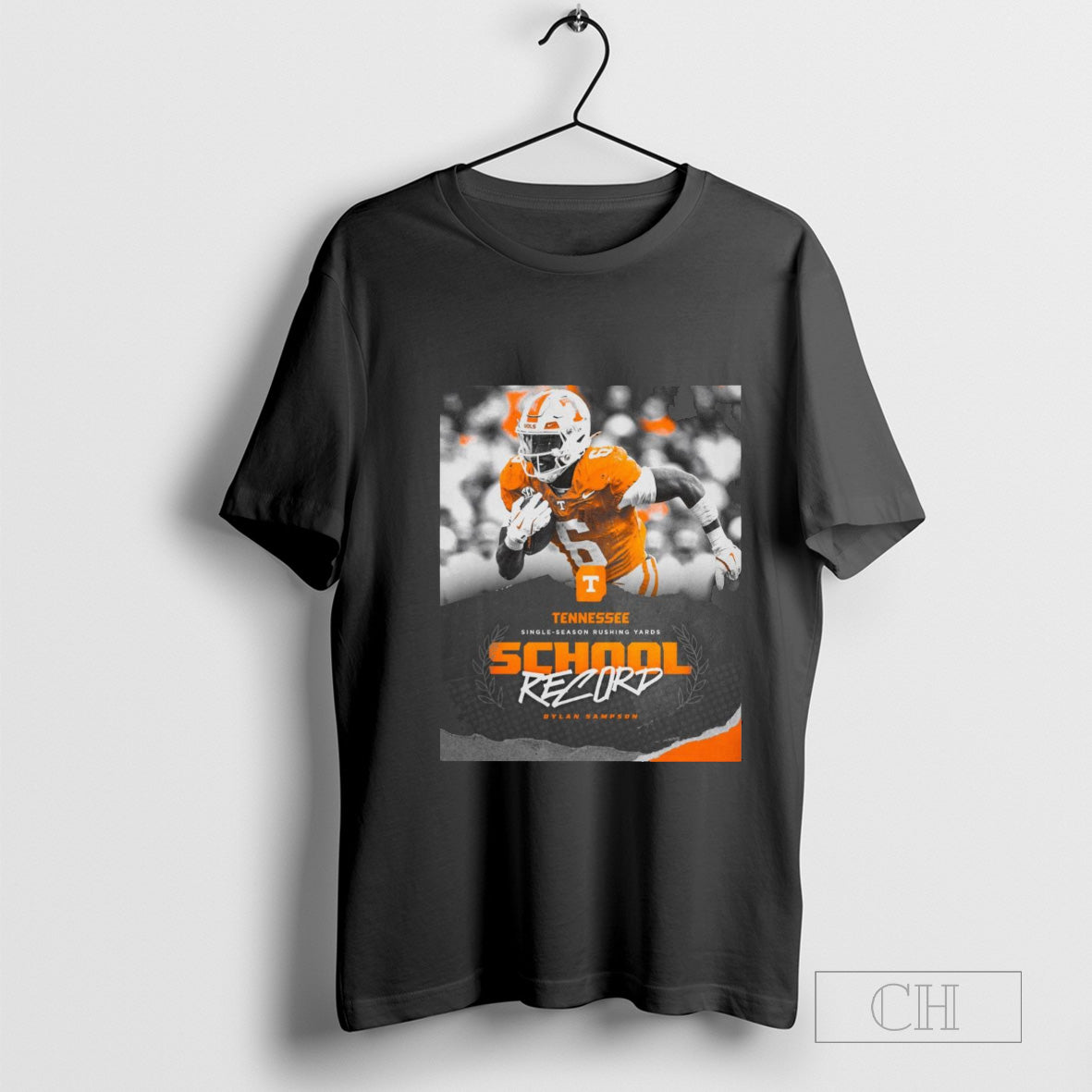 Rushing King Dylan Sampson Single-Season Rushing Yards School Record Tennessee Volunteers Poster t-shirt