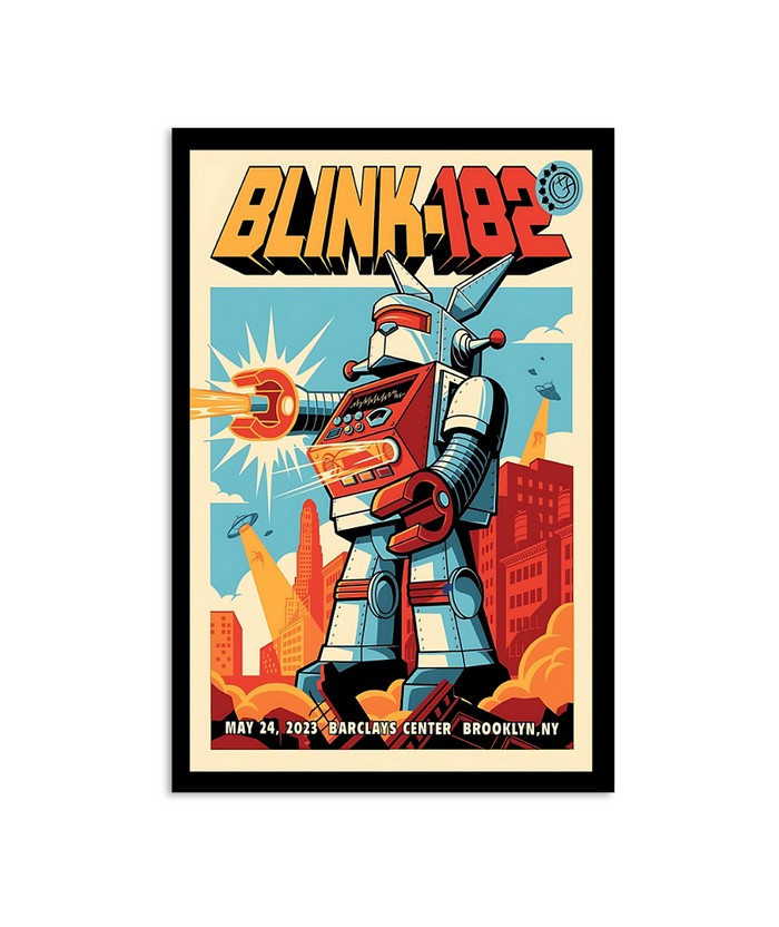Poster Blink-182 Barclays Center Brooklyn New York May 24 2023