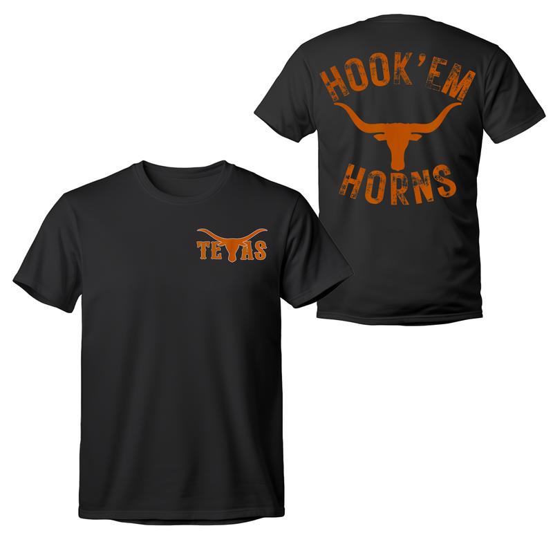 Texas Hook'em Horns Sweatshirt, Longhorn Head Shirt, Texas Football Tee, Texass Sweatshirt, Bull Tee