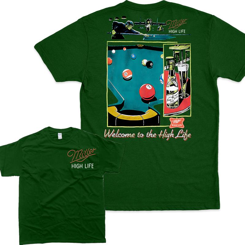 Miller High Life Sportsmans Club Vintage Tee, Unisex T-Shirt For Men And Women, Men's Tshirt, Men's Clothes Cotton Fashion Casual Menswear