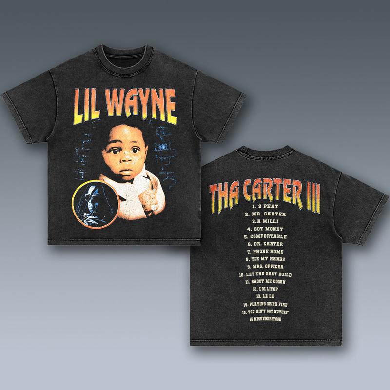 LIL WAYNE 2 SIDES Cotton Vintage Shirt To Match Sneaker Hiphop Clothing Rapper Merch Shirt, Hiphop Tour Concert 2024, Gift For Fan Y2K Aesthetic Hoodie Sweatshirt