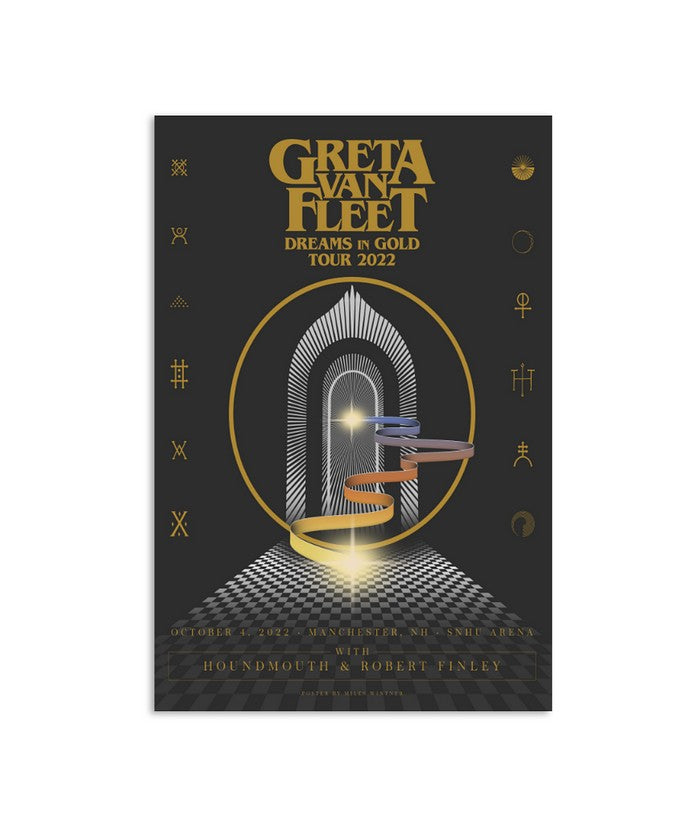Greta Van Fleet Manchester, October 4 2022, Snhu Arena New Hampshire Poster