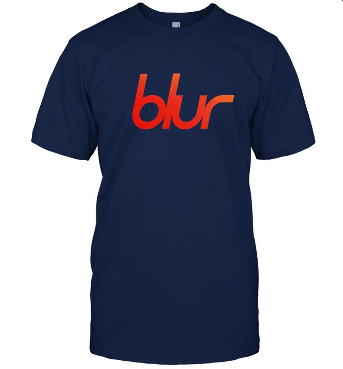 Limited Blur Logo Navy T Shirt