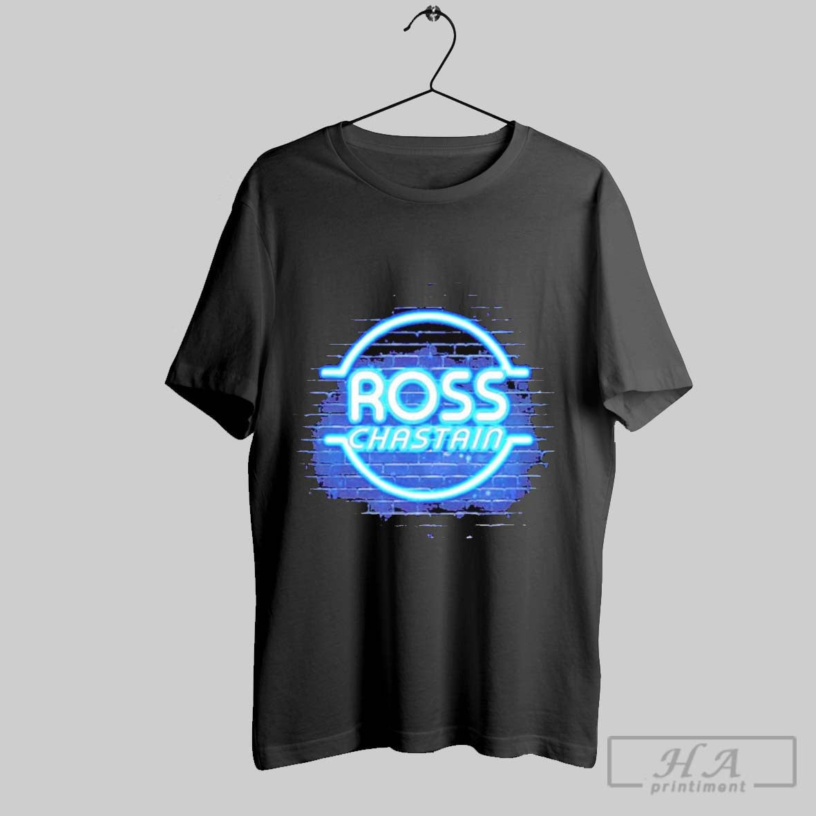 Ross Chastain Trackhouse Racing Team Collection Black Car T Shirt