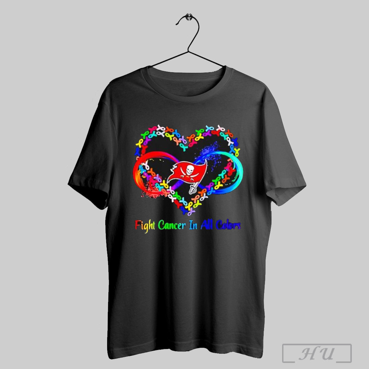 Tampa Bay Buccaneers Heart Fight Cancer In All Colors T Shirts Sweatshirt