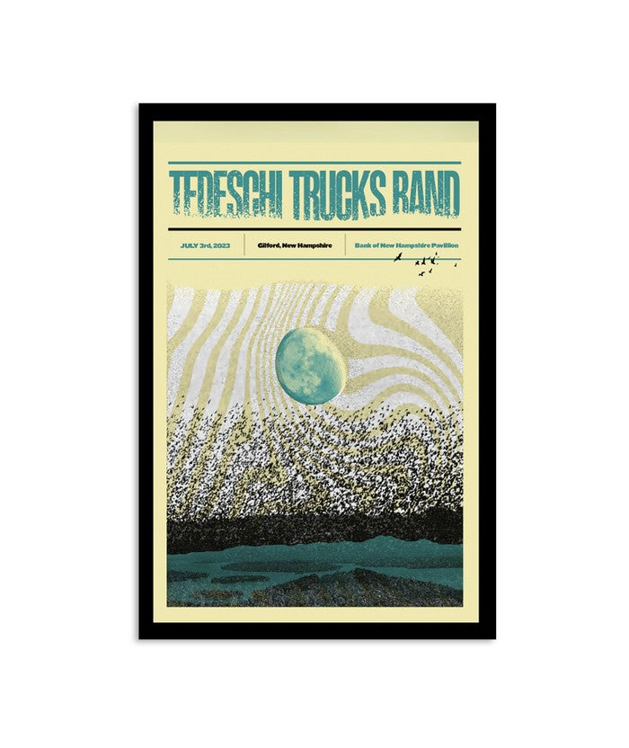 Poster Tedeschi Trucks Band July 3 2023 Gilford New Hampshire Bank Of New Hampshire Pavilion
