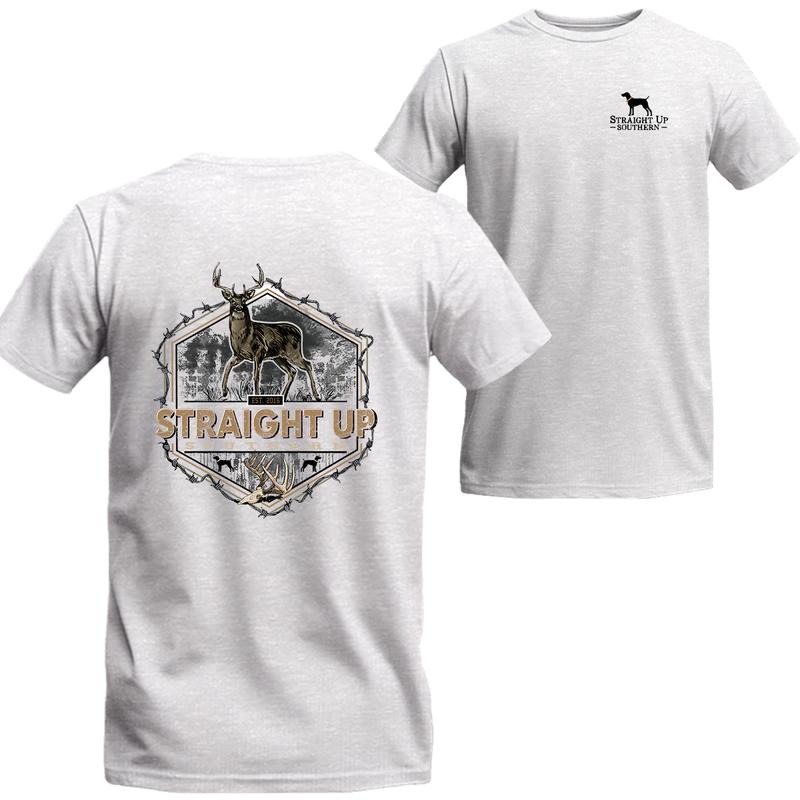 Straight Up Southern Deer Hunting T-Shirt, Unisex T-shirt For Men, For Women, Best choice, Menswear Top, Beer Shirt Underwear Tshirt