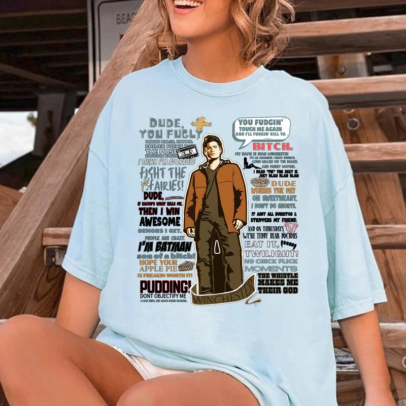 Dean Winchester Quotes T Shirt, Dean Winchester  T Shirt, Gift For Woman and Man Unisex T-Shirt Sweatshirt HoodieQuotes Casual Cotton