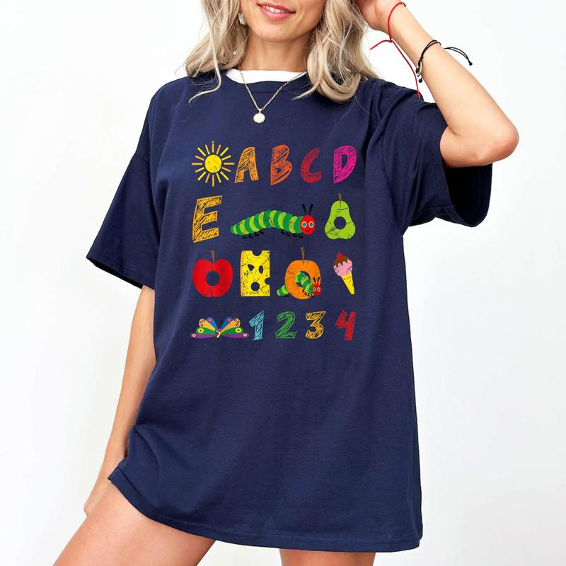 Cute Hungry Caterpillar Transformation Back To School T-Shirt, We Are Hungry For Knowledge, I Still Read Children's Books Shirt, Elementary Teacher, C
