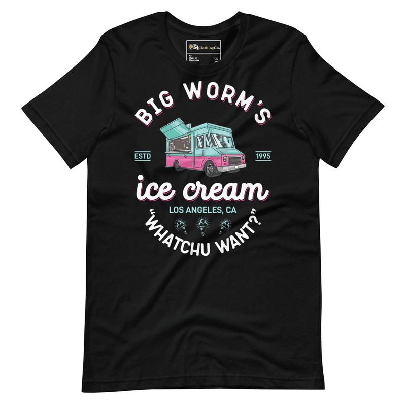 Vintage 'Friday' Big Worm Graphic Tee - Classic Movie-Inspired Fashion, Sweater, Hoodie for Men, Women