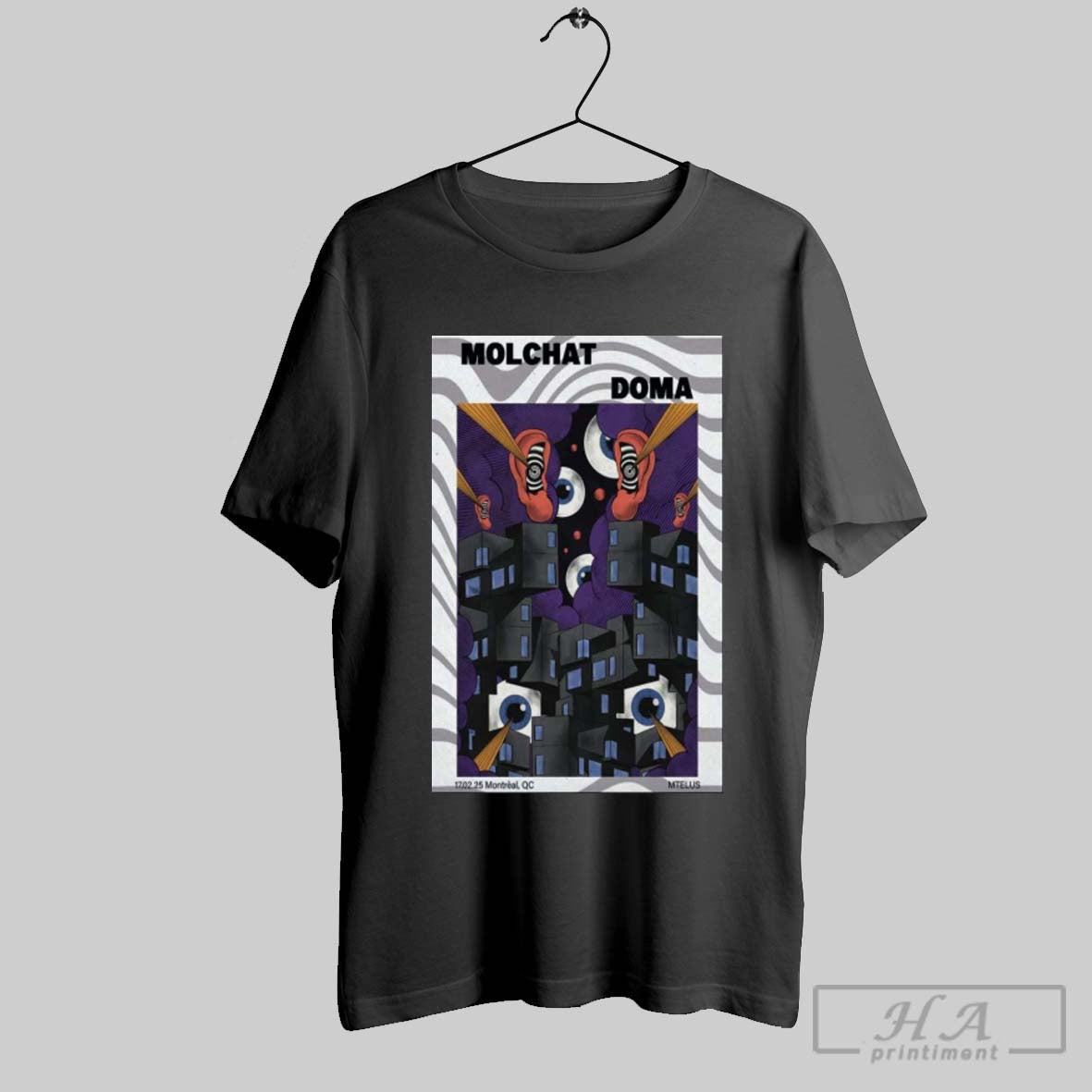 Poster Molchat Doma Mtelus In Montreal Qc Feb 17 2025 T Shirt