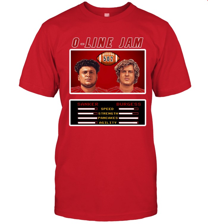 Louisville Cardinals Sanker vs Burgess O-Line Jam Shirt