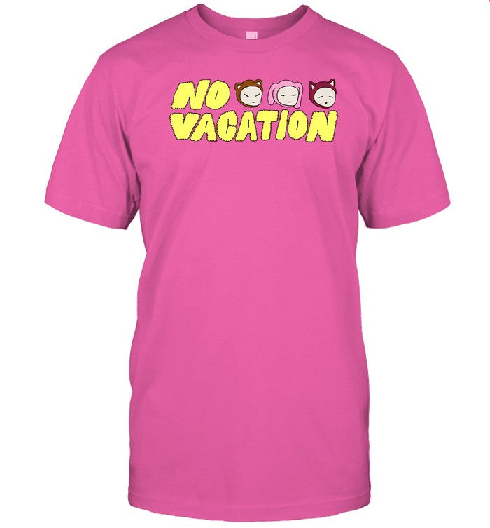 Shirt No Vacation Lavender Logo