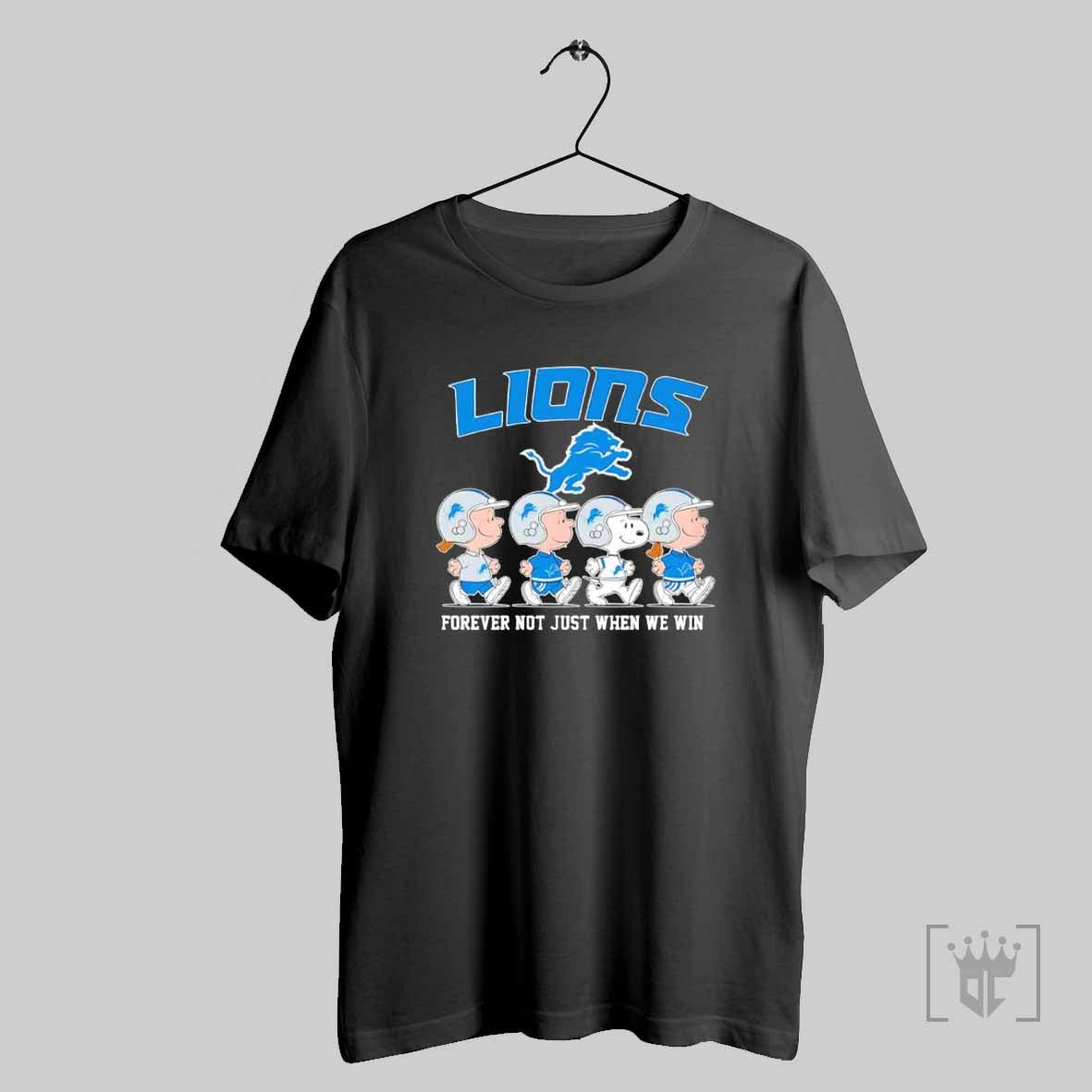Snoopy And Friends Road Detroit Lions Forever Not Just When We Win T Shirt