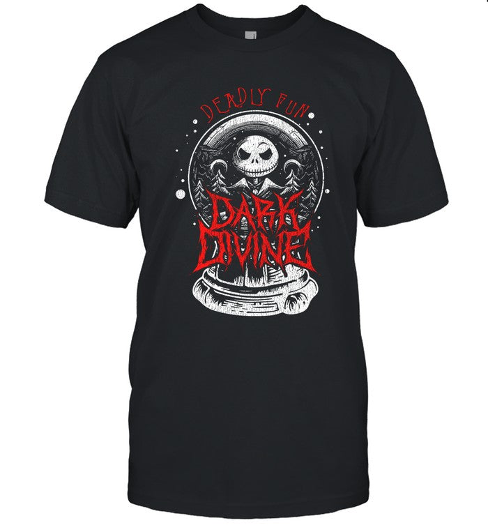 T-Shirt Dark Divine Deadly Fun Snowglobe