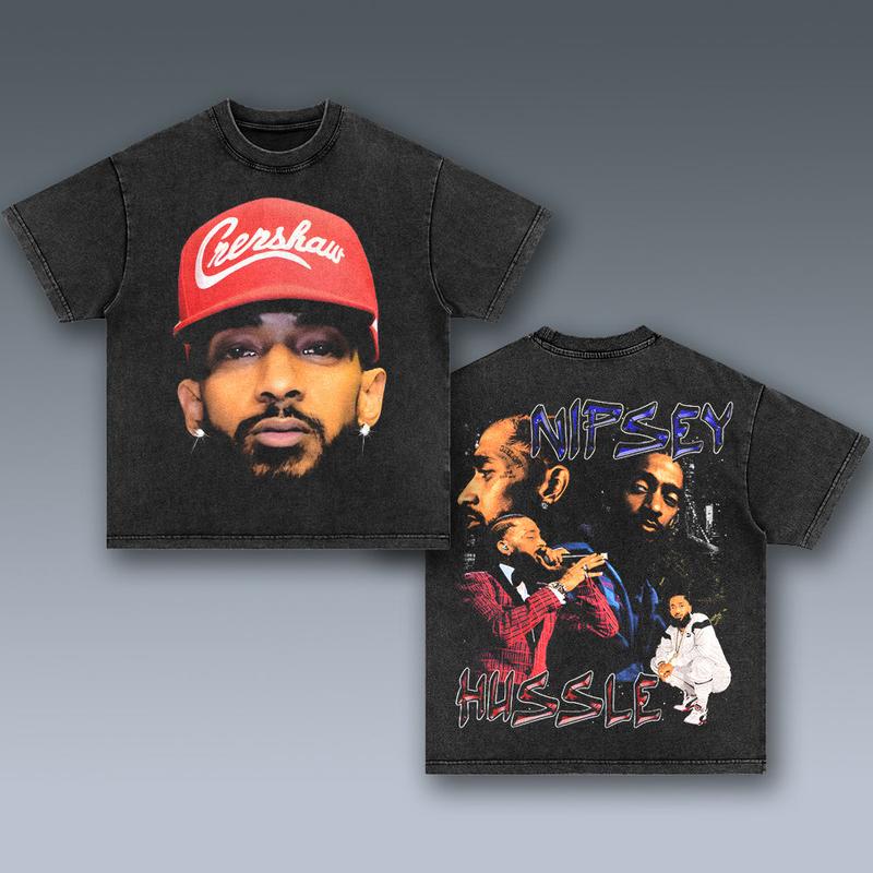 NIPSEY HUSSLE NTT06 2 SIDES Cotton Vintage Shirt To Match Sneaker Hiphop Clothing Rapper Merch Shirt, Hiphop Tour Concert 2024, Gift For Fan Y2K Aesth