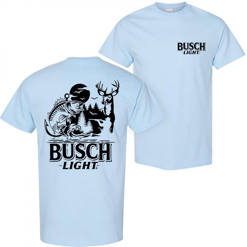 Busch Light Summer Hunting T-Shirt, Hunting T-Shirt, Menswear Top, Colorful, For Him, For Her