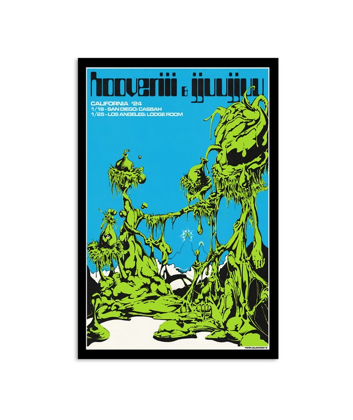 Hooveriii & jjuujjuu January 18, 2024 San Diego Casbah, CA Poster