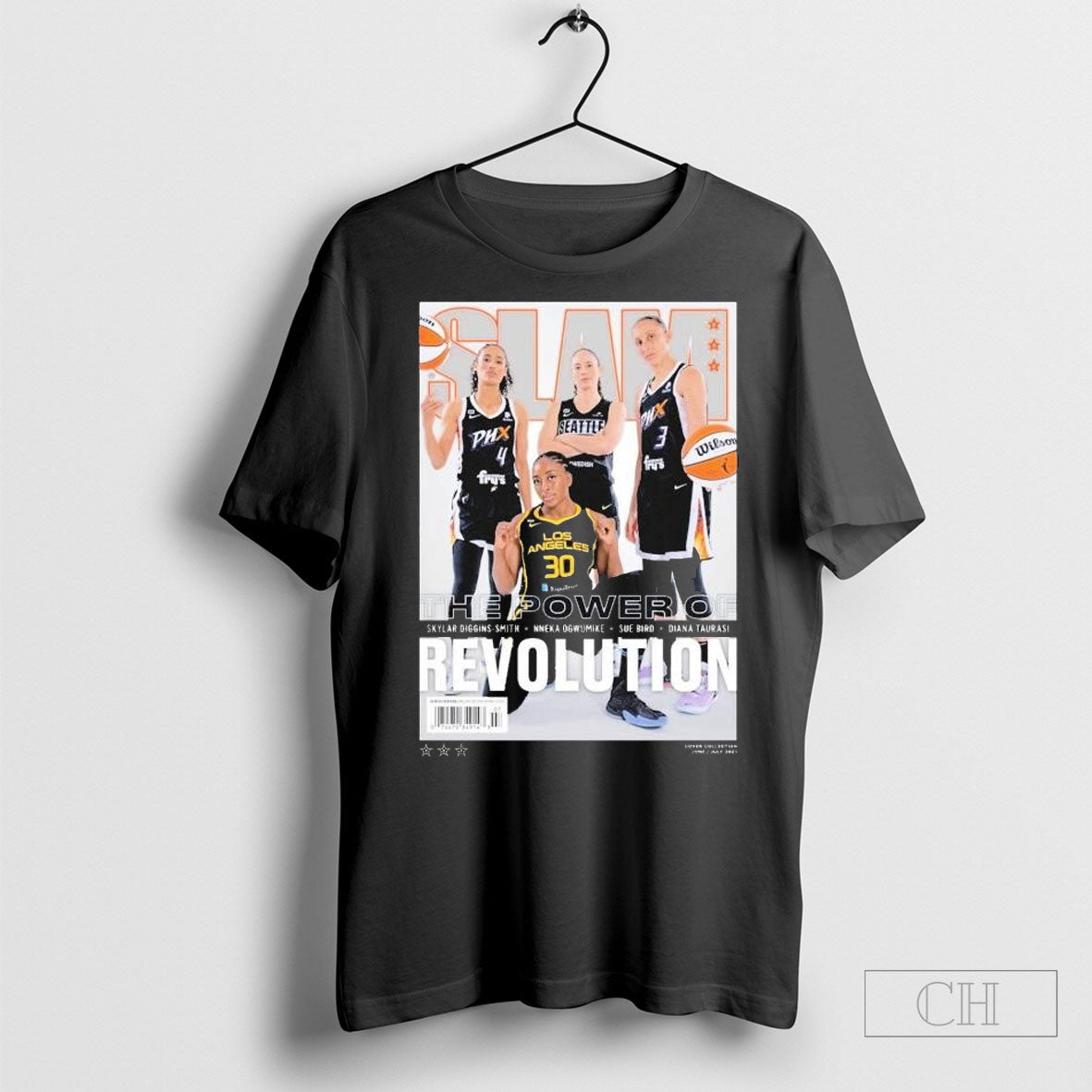 Skylar Diggins Smith Nneka Ogwumike Sue Bird And Diana Taurasi The Power Of Revolution Slam Cover T Shirts
