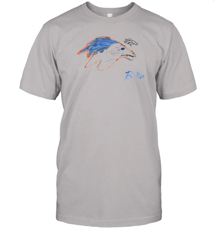 Limited Bo Nix Denver Broncos Homage Rookie Paint Tri-Blend T-Shirt